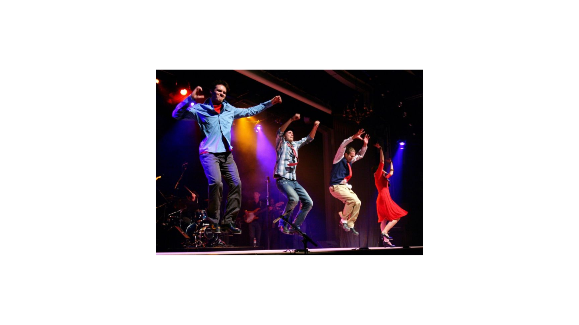 Irish dancers on stage