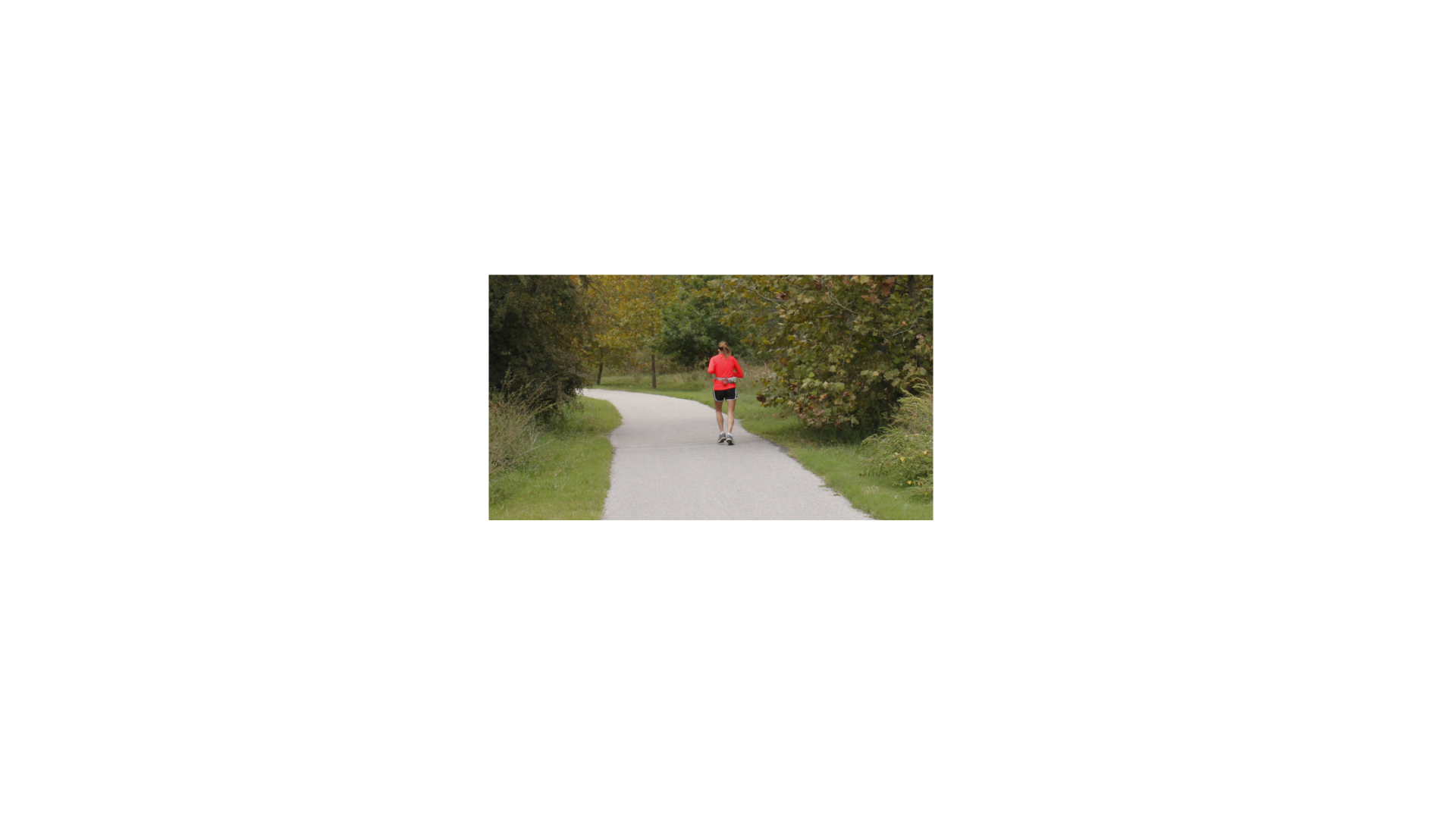 Runner on Cypress Creek trail