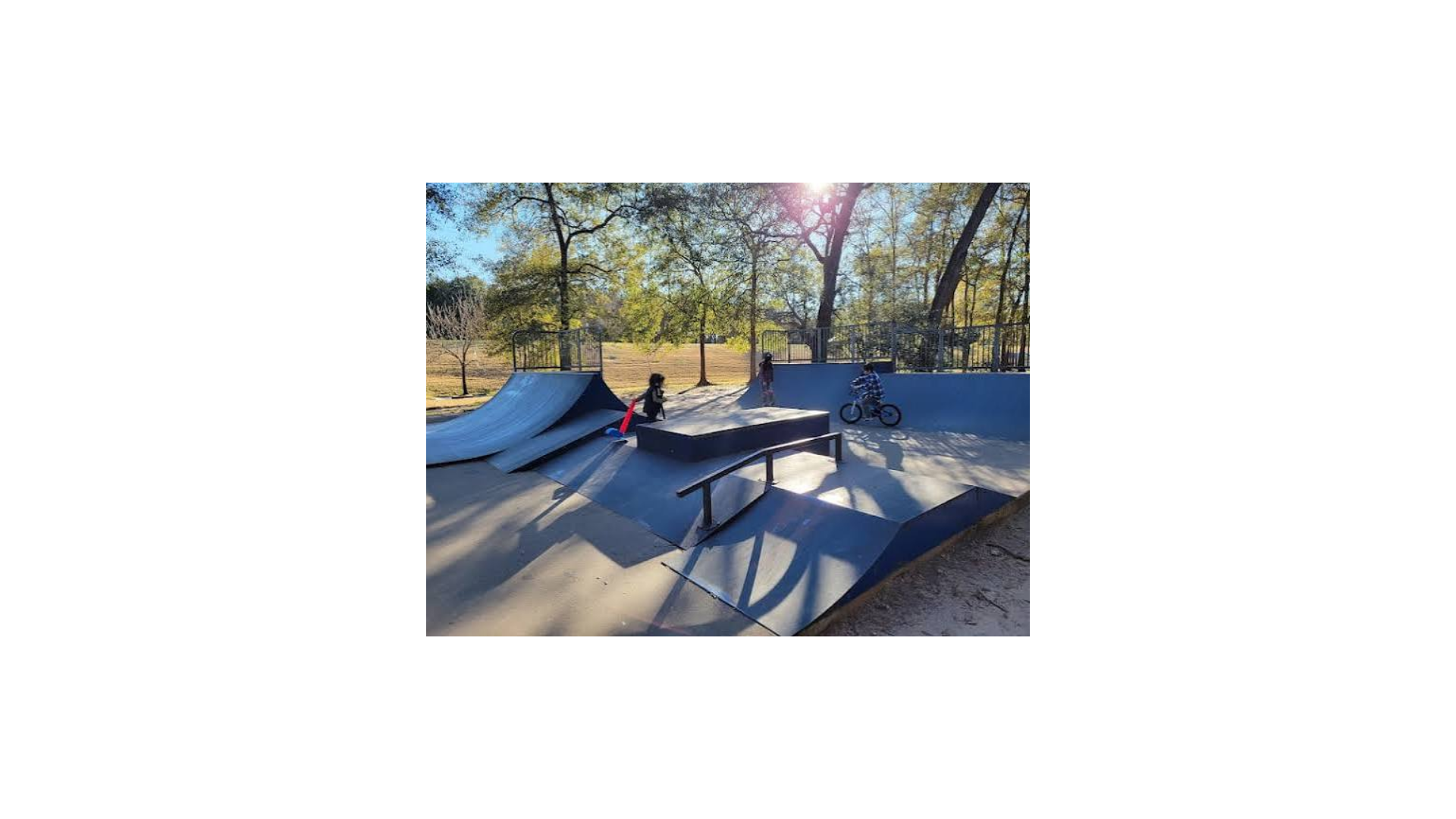 Skate park along Cypress Creek Greenway
