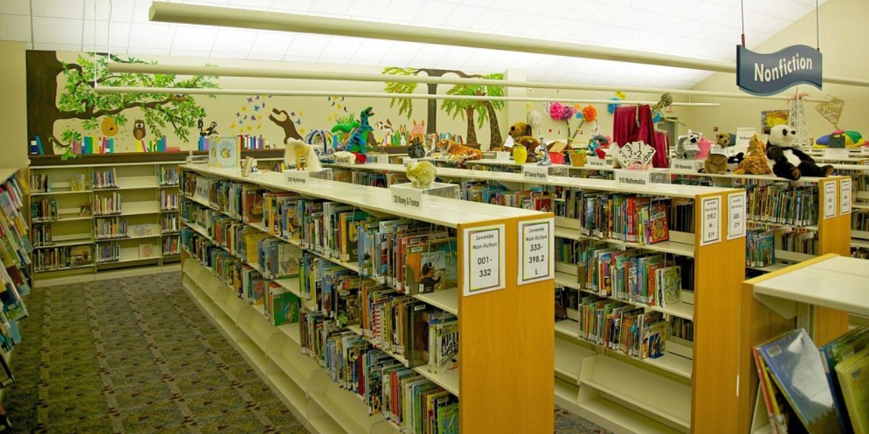 Barbara Bush Harris County Public Library children's section